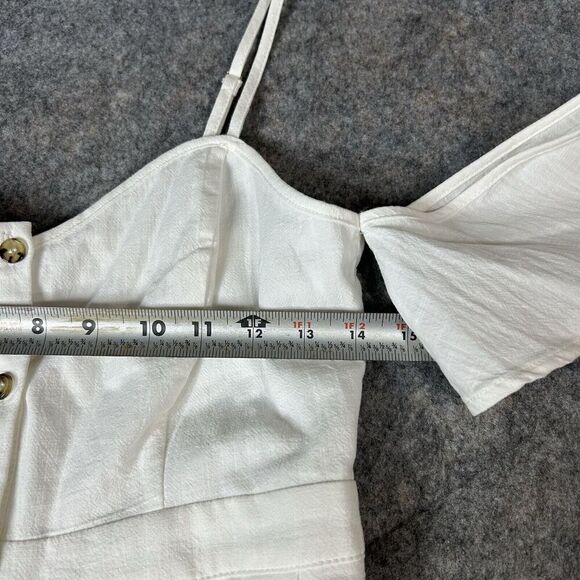 Lulus Dress Women’s Small I've Got Love White Off-the-Shoulder Midi White - Picture 3 of 10